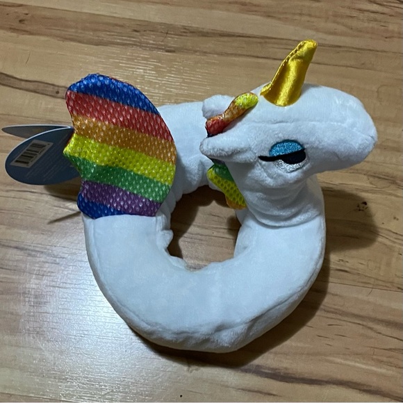 unicorn pool float shaped dog toy - Picture 3 of 6